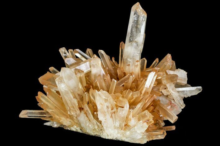 Tangerine Quartz Crystal Cluster - Madagascar #112834
